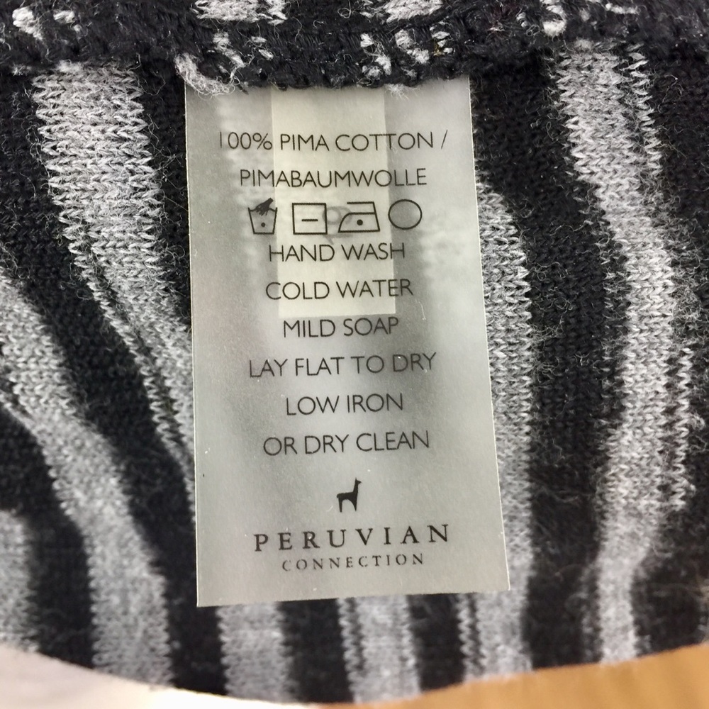 Striped Black and Gray Dress - Picture 8 of 8
